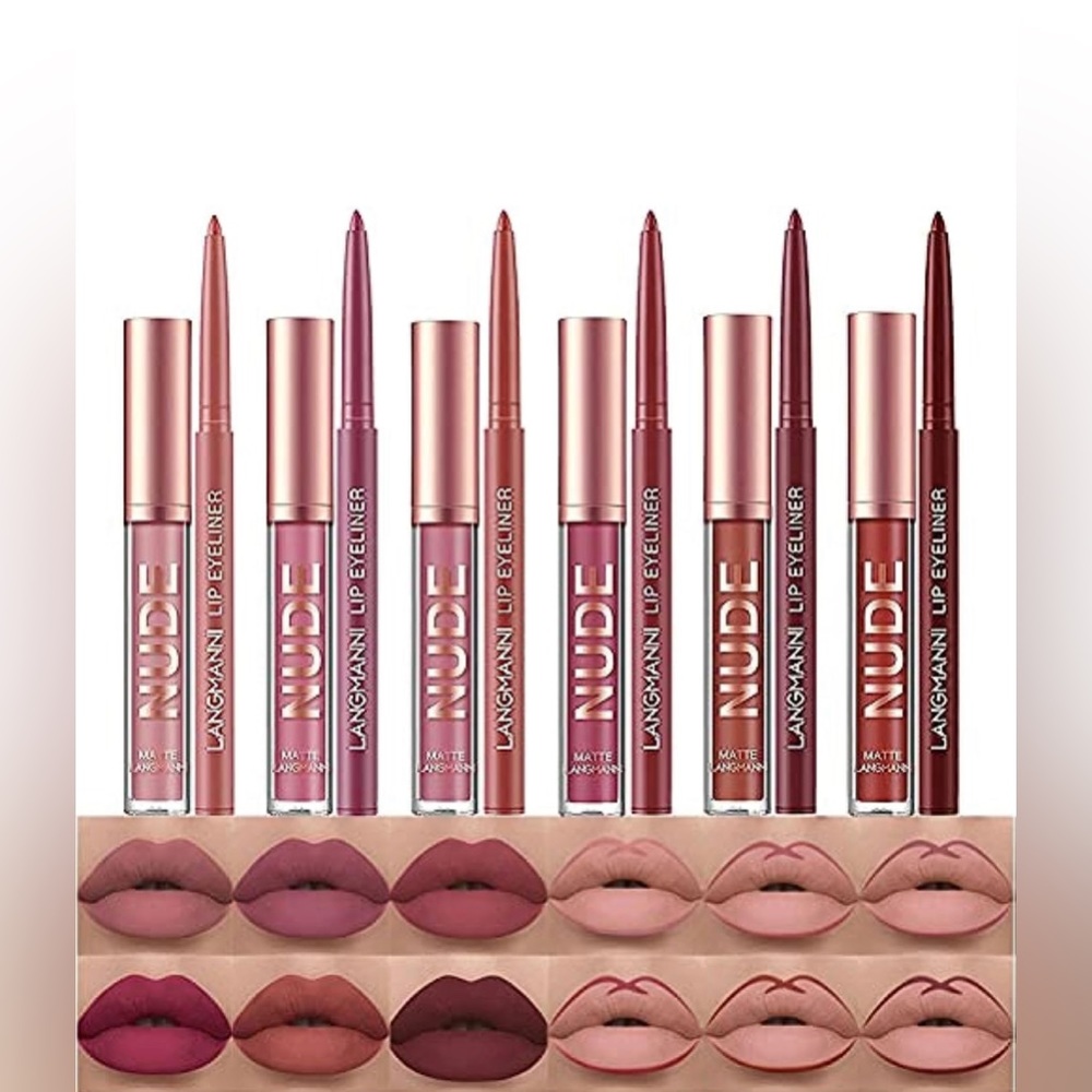 Lipstick & lip liner set 12pcs